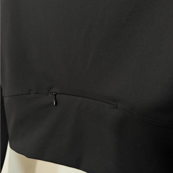 90 Degree By Reflex Cropped Athletic Top S Black Thumbhole Workout Jacket - Picture 5 of 11
